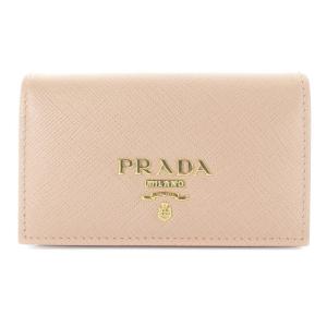 カードケース 名刺入れ ロゴ レザー べージュ