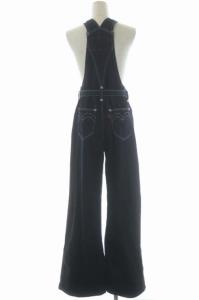 Levi's RED ワイドデニムオーバーオール サロペット ワイドパンツ タック XS インディゴブルー