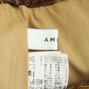 Ameri VINTAGE ジャガードパンツ テーパード ハイウエスト S 茶 ブラウン