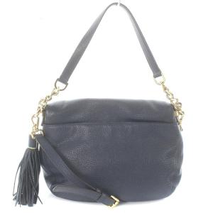 MICHAEL Michael Kors ワンショルダーバッグ レザー ハンドバッグ ロゴ 紺 ネイビー