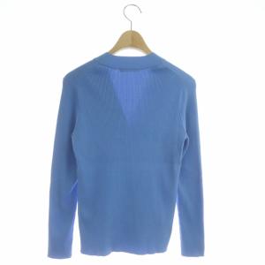 ANAYI カーディガン ニット リブ 長袖 38 青 ブルー