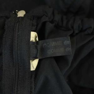 COMME des GARCONS COMME des GARCONS コムコム AD2017 襟元ギャザーワンピース ノースリーブ ロング フレア S 黒 ブラック