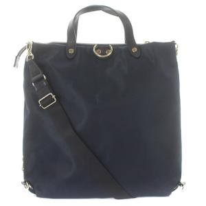 russet Biz Series ショルダーバッグ ハンドバッグ 2way ナイロン ネイビー