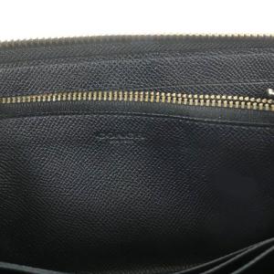 COACH 長財布 レザー シグネチャー ブラック