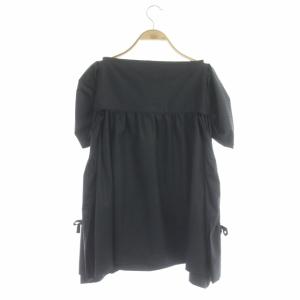Tao AD2020 ブラウス チュニック バルーンスリーブ 半袖 M 黒 ブラック