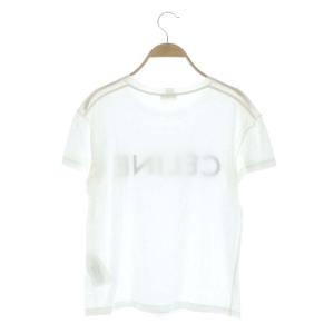 CELINE ロゴTシャツ S 白