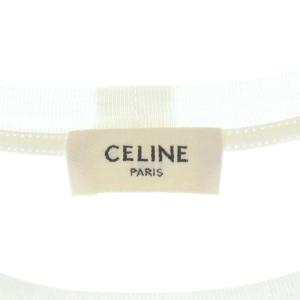 CELINE ロゴTシャツ S 白
