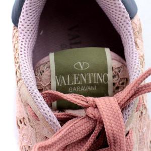 VALENTINO GARAVANI スニーカー レース 22cm ピンク カーキ SH