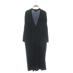 ENFOLD コットン ロングカーディガン 長袖 36 ネイビー