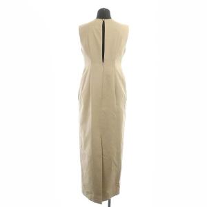 CLANE 22SS BACK OPEN I LINE ONE PIECE ワンピース ノースリーブ ロング タイト 1 ベージュ