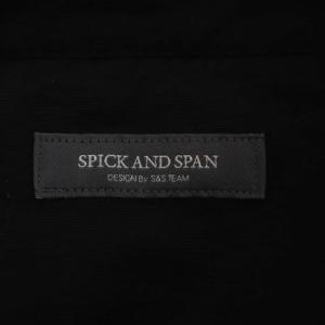 Spick&Span グログランフーディブルゾン ジャケット 薄手 ショート丈 ジップアップ 36 黒 ブラック