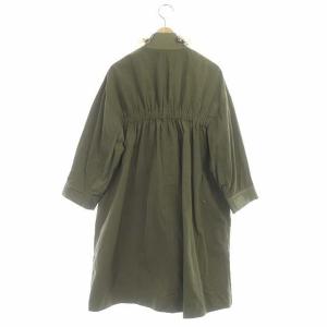 MUVEIL アップリケカラーコート ブルゾン ジップアップ 36 カーキ