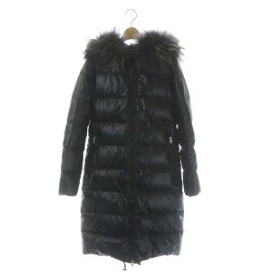 11A ALIA ダウンコート ナイロン ラクーンファー 40 ブラック