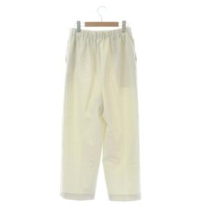 ENFOLD 20AW ダブルクロスゴムクロップドパンツ テーパードパンツ イージー 38 オフホワイト