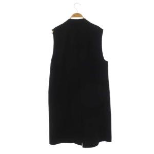 Theory 22AW Admiral Crepe 2 Boxy Fit VT ミドル丈ベスト コート 2 黒