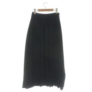 ENFOLD 22AW PEライトジョーゼット ゴムタックSKIRT 38 黒