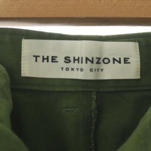 Shinzone ミリタリーベイカーパンツ テーパード 36 緑 グリーン