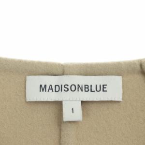 MADISONBLUE カットソー ウール Vネック プルオーバー 七分袖 1 ベージュ