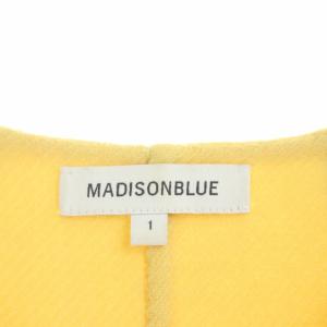 MADISONBLUE ウールVネックプルオーバー ブラウス カットソー 七分袖 01 S イエロー