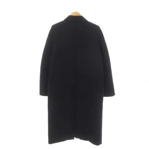 ENFOLD WOOL SKIN SPRING CHESTER COAT ウールスキン スプリング チェスターコート ロング 38 黒 ブラック