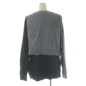 ENFOLD 22SS NouvelleFine アシンメレイヤードニット PULLOVER セーター カシミヤ混 長袖 2点セット 38