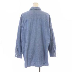 REMI RELIEF デニムシャツワンピース 長袖 ミニ 前開き F 青 ブルー