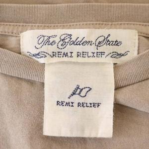 REMI RELIEF CalilforniaプリントTシャツ カットソー 半袖 F ブラウンベージュ