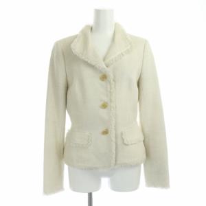 ANAYI スーツ セットアップ ジャケット タイトスカート ひざ丈 ラメ オフホワイト