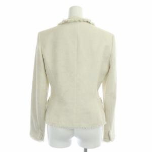 ANAYI スーツ セットアップ ジャケット タイトスカート ひざ丈 ラメ オフホワイト