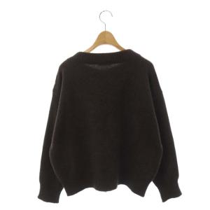 MARGARET HOWELL 21AW MERINO CASHMERE メリノカシミヤ ニット セーター 長袖 2 ダークブラウン