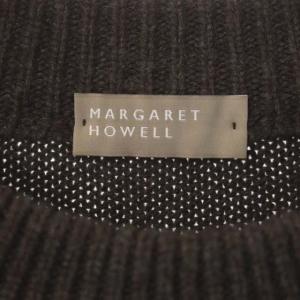 MARGARET HOWELL 21AW MERINO CASHMERE メリノカシミヤ ニット セーター 長袖 2 ダークブラウン