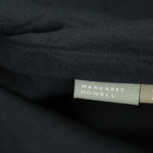 MARGARET HOWELL 1B テーラードジャケット 薄手 シルク混 2 チャコールグレー