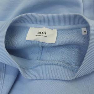 AMI Alexandre Mattiussi 22SS ロゴスウェット トレーナー プルオーバー オーバーサイズ 長袖 M ライトブルー