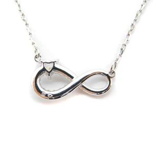 SWAROVSKI Infinity ネックレス ストーン シルバー色