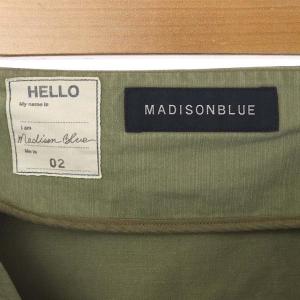 MADISONBLUE MI-MOLLET FLARE BACK SATIN SKIRT ロング フレア 2 グリーン