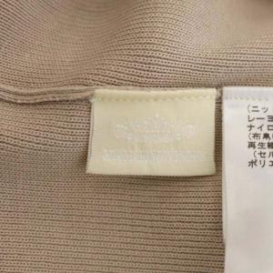GRACE CONTINENTAL 22SS フリルティアードニットトップス セーター サマー カットソー 半袖 Vネック 36 ベージュ