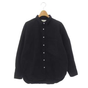 THE LIONA ARMY 長袖シャツ アーミー オーバーサイズ コットン 長袖 1 黒 ブラック