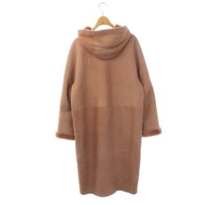 Theory LIGHT MERINO LETAV F ムートンコート ロング シープスキン S スモークピンク