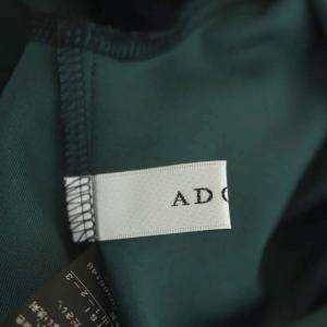 ADORE 22AW マットストレッチダンボールカットソー 長袖 チュニック丈 プルオーバー ダークグリーン