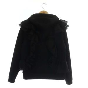 Chesty 21AW ラウンドフリルパーカー フード 長袖 プルオーバー 1 ブラック