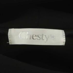 Chesty 21AW ラウンドフリルパーカー フード 長袖 プルオーバー 1 ブラック