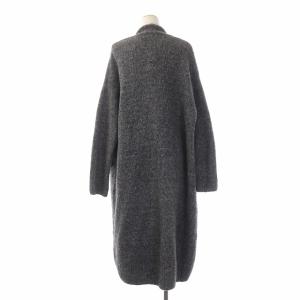23区 ニット セーター カーディガン ウール ストレッチ 長袖 ロング 38 ダークグレー