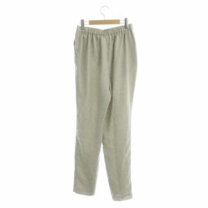 ENFOLD ジョッパーズパンツ タック ゴム イージー リネンライク 40 ライトベージュ