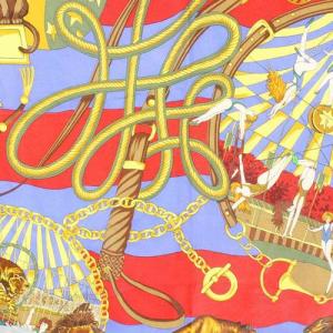 CELINE スカーフ ヴィンテージ サーカス シルク 黒 ブラック