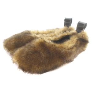 エコファー バレエ シューズ 36 23cm 茶色 ブラウン