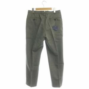 INCOTEX ウール テーパードパンツ スラックス 48 グレー ブラック