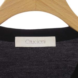 Cruciani コットン Vネック Tシャツ カットソー 半袖 46 黒 ブラック