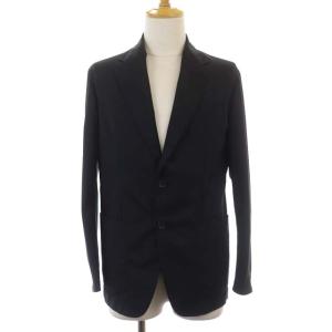 ESTNATION セットアップ スーツ テーラードジャケット 2B 薄手 テーパードパンツ センタープレス ポリエステル地 M 黒 ブラック