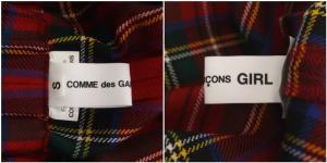 COMME des GARCONS AD2020 イージーチェックパンツ S レッド