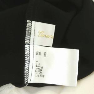 Grace Class 22SS ビジューロゴ配色ワンピース ノースリーブ ロング 36 白 黒 ホワイト ブラック